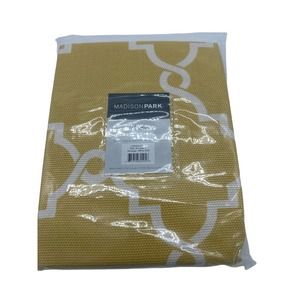 Madison Park 1-Panel Westmont Fretwork Print Light Filtering Window Curtain